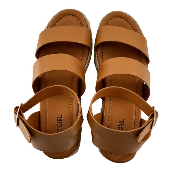 Platform Espadrilles Women’s Sandals (Tan) - Size 9 - Picture 5 of 11